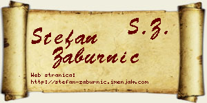 Stefan Zaburnić vizit kartica